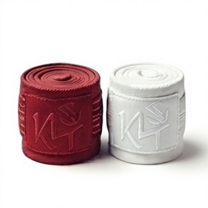 ที่รัดข้อมือ KT ผ้าแคชเมียร์ สีแดงขาว กันลื่น ระบายอากาศได้ดี ปิดด้วยแถบตีนตุ๊กแก ป้องกันอย่างมืออาชีพ ใช้ได้ทั้งชายและหญิง สำหรับยกน้ำหนัก - Product Image 1