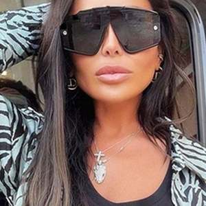 Gafas de Sol Retro Cuadradas con Forma de Escudo, Lentes de Una Pieza Extra Grandes para Mujer, Novedades 2022 - Product Image 2