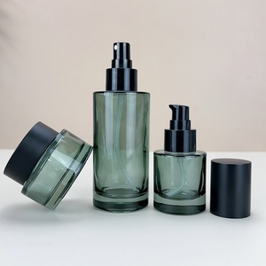 100ml Spray Glass <b>Bottle</b> Green Cometic Packaging Jar 100ml Serum Pump Lotion <b>Bottle</b> 120ml 150ml - Product Image 4