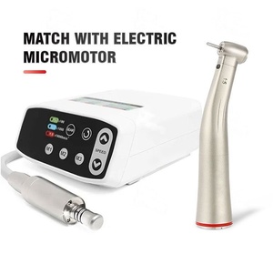 Pieza de mano dental de alta calidad para clínicas dentales, escala 1:5, fibra óptica motorizada flexible, acero inoxidable de alta velocidad, plateado. - Product Image 6