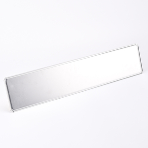 Placa de Matrícula Personalizada de Aluminio de 520*110mm, Color Blanco y Amarillo Reflectante, Estilo Europeo - Product Image 5