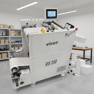 Coupe-étiquettes automatique Vicut pour <span class=keywords><strong>machine</strong></span> de découpe numérique, <span class=keywords><strong>machine</strong></span> à découper les étiquettes en feuille unique, <span class=keywords><strong>machine</strong></span> à découper les étiquettes en rouleau RS350F - Product Image 1