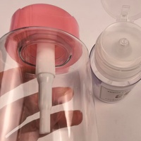 Pompe à lotion à couvercle rabattable avec capuchon anti-poussière transparent, pompe distributrice en plastique pour toner, crème pour les mains
