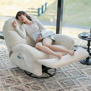 Chaise inclinable à bascule pivotante de haute qualité canapé de Massage confortable pour la maison salon pour appartement éponge en tissu fait villa - Product Image 3