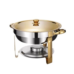 <span class=keywords><strong>RRR</strong></span> Calentador de Buffet de Acero Inoxidable Mejorado para Catering, con Recipiente de Agua, Tapa y Marco, para Combustible, Suministros para Hoteles y Restaurantes - Product Image 3