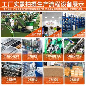 สกรูหัวจมแบบไขว้ ชุบเหล็ก-นิกเกิล ขนาด M1 ถึง M6 มาตรฐานกวางตุ้ง Yb/T 819 ขายส่งจากโรงงาน - Product Image 2