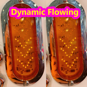 Xu Hướng <span class=keywords><strong>2025</strong></span> Hot Bán Năng Động Dòng Chảy L45 6 Inch Hình Bầu Dục Màu Đỏ Hổ Phách <span class=keywords><strong>LED</strong></span> Đuôi Đánh Dấu Mũi Tên Ánh Sáng Cho Xe Tải Trailer Phía Sau Đèn Para Camiones - Product Image 3