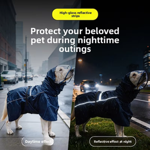 Impermeable y Cortavientos para <span class=keywords><strong>Perros</strong></span>, Ajustable, Reflectante, para Todas las Razas, Tallas Pequeñas y Grandes, Personalizable, Venta al Por Mayor - Product Image 3