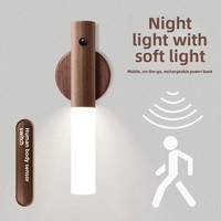 Veilleuse automatique à détecteur de mouvement rechargeable, lumière murale LED à 3 modes, lumière à induction corporelle pour chambre à coucher, salle de bain, couloir