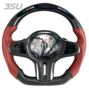 Volante de Fibra de Carbono de Alta Calidad, Apto para <span class=keywords><strong>BMW</strong></span> Serie G G20G30 M 225i M240i 330i 340i <span class=keywords><strong>I3</strong></span> IX3 X3 X5 - Product Image 1