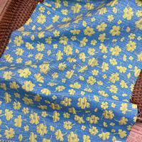 Kain Jacquard Brokat Bunga Mawar 3D Berkualitas Tinggi 100% Poliester Tenun Kustom untuk Gaun