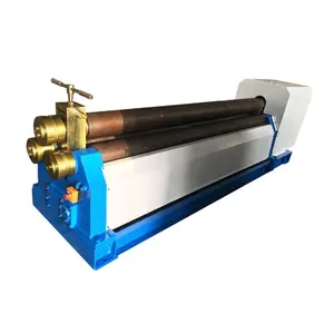 Longsheng small mechanical type stainless steel plate rolling bending machine 3 roller bending machine for long plate W11-8X2500