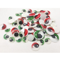 Meilleur prix 125 pièces/sac yeux mobiles noir et blanc yeux écarquillés en plastique pour Arts et artisanat dessin animé yeux de poupée écarquillés
