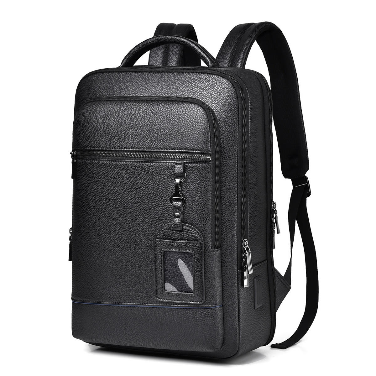 Mochila ejecutiva unisex con puerto de carga USB para hombre