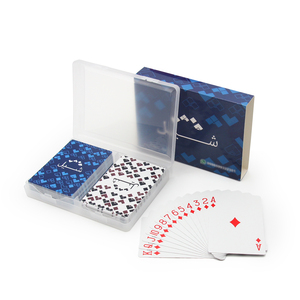 100% Waterproof Plastic Playing Cards Custom Printing Durable Resistance PVC Plastic Playing Cards For Plastic Boxes