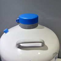 Récipient sous pression en alliage d'aluminium blanc 10L/20L/30L/50L pour azote liquide, équipement de stockage chimique portable, facile à utiliser, garantie 1 an