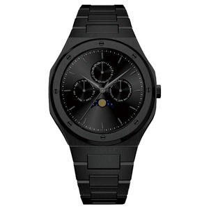 Orologio da polso cronografo da uomo montre femme Moment beauty moon phase cronometro semplice per il tempo libero - Product Image 6