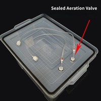 Boîte de transport rectangulaire transparente multifonctionnelle en plastique PP rigide, étanche et scellée, pour poissons vivants, à fixer sur voiture