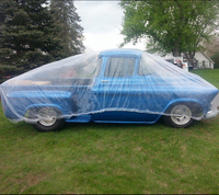 Housse de voiture en plastique poly transparent