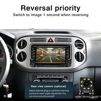 Autoradio Android 7 pouces pour montage sur tableau de bord VW, écran tactile capacitif IPS 1024x600, CarPlay, Android Auto, Wi-Fi intégré, USB