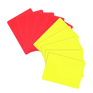 Profesyonel futbol hakem kartları uyarı hakem kırmızı ve sarı kart - Product Image 1