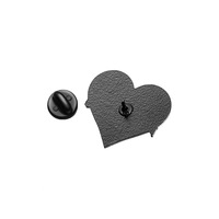 Coloré coeur forme bijoux mode broches femmes métal or argent lettre broche filles épinglette broche personnalisée