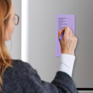 FLIPPED <span class=keywords><strong>8</strong></span> Pack Minimalista Notepads magnéticos para geladeira Ímã completo Back Design Memo Pads para Mercearia & Lista de compras - Product Image 5
