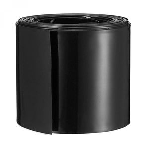 Tubo Termocontraíble de PVC Negro de 125 mm de Ancho y 0.15 mm de Grosor, Retardante de Llama, Cubierta para Batería de Litio, Materiales de Aislamiento - Product Image 1