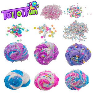 Kit de slime à <span class=keywords><strong>bulles</strong></span> DIY 5 pièces, non toxique, jouet sensoriel pour enfants, soulagement du stress, couleur personnalisée, cadeau idéal pour les fêtes - Product Image 2