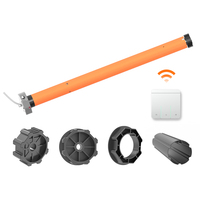 Moteur tubulaire électrique intelligent en aluminium de 45 mm, design minimaliste pour volet roulant de salle de bain, cuisine, bureau