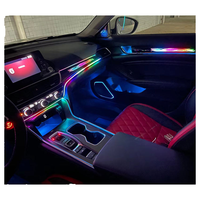 Kit d'éclairage ambiant multicolore pour Honda Accord 2018-2022, contrôle par application, système d'éclairage intérieur de voiture à effet de poursuite
