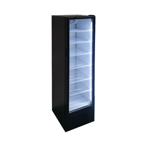 Enfriador de bebidas Vertical con puerta de vidrio con luz LED, equipo de refrigeración de tienda de supermercado de temperatura única, compresor vertical - Product Image 2