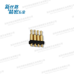 Nouvelles idées Connecteur Pogopin de précision à 4 broches plaqué or à ressort pour montage sur circuit imprimé Contact électrique - Product Image 3