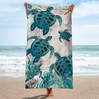 Serviette de plage grande taille en microfibre à motif animal, à séchage rapide, avec pompons, style gaufré, toutes saisons, personnalisable OEM, tendance et populaire, FREE SOUL