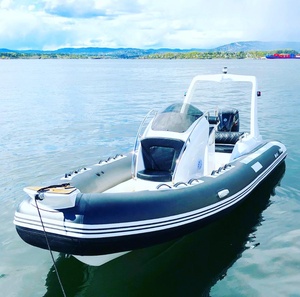 Nuovo Modello 2026 di Grande Successo <span class=keywords><strong>Gommone</strong></span> RIB 580 da 20 Piedi con Certificazione CE, Scafo in Vetroresina, Tubolari in Hypalon/Orca/PVC e Motore Fuoribordo - Product Image 1