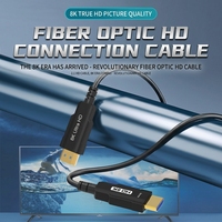 Câble HDMI 2.1 AOC 48 Gbps 8K, fibre optique 4K 120 Hz, HDR dynamique, longue portée 100 m, intégration murale pour téléviseur, moniteur, projecteur