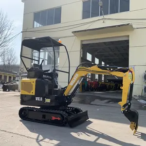 1800Kgnew Giá Rẻ Mini Máy Xúc Thủy Lực Máy Xúc Nhỏ 1.8 Tấn Mini Rãnh Digger Với Mái Nhà Cho Vườn Nhà