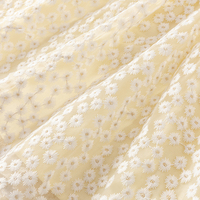 Robe de princesse pour enfants DB2240340 DAVE BELLA, robe de fête en maille jaune, design mignon et doux, mode estivale pour filles