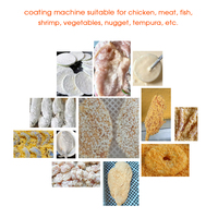 Machines automatiques de panification et d'enrobage pour la production de poulet frit sur ligne de production, destinées à la préparation rapide de poulet frit pour la restauration rapide