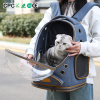 Nouveau Sac à Dos de Transport pour Chat Détachable Type Capsule Spatiale 2026, Panoramique Grande Capacité, Sac de Voyage pour Animaux de Compagnie pour Petits Chiens avec Base de Support