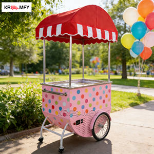 Carrito de Venta de Helados Móvil para Exteriores, de Fibra de Vidrio, para Playa, Parque, Bodas, Fiestas, Negocios y Ventas - Product Image 1