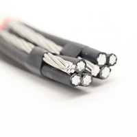 Cable de Alimentación Aéreo ABC Wisijiao, Cuádruple, con Aislamiento XLPE, Conductor de Aluminio, 0.6/1kv, para Servicio de Distribución