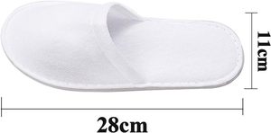 Pantoufles personnalisées en velours doux écologiques jetables avec logo pour spa, voyages, invités, gîtes et hôtels - Product Image 2