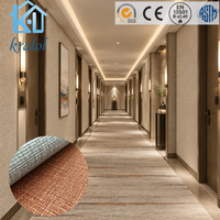 Revêtement mural texturé contemporain haut de gamme, papier peint PVC de luxe personnalisé pour la décoration murale des hôtels en chaîne