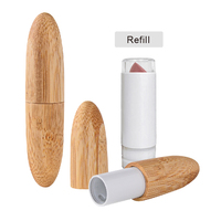 Emballage de tube de rouge à lèvres biodégradable écologique de marque privée 5g 5ml tubes de bambou naturel conteneur de baume à lèvres en bambou vide