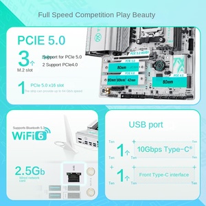 Nueva Placa Base TX B650M PLUS WIFI DDR5 AM5, Chipset AMD B650E, PCB Completamente Blanco, Inalámbrica, para Juegos, M.2 PCIe5.0 - Product Image 5