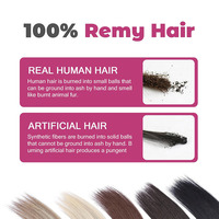 Extensions de cheveux humains vierges russes européens Remy, double épaisseur, lisses et soyeux, avec kératine pré-collée, pointes I F U V Y