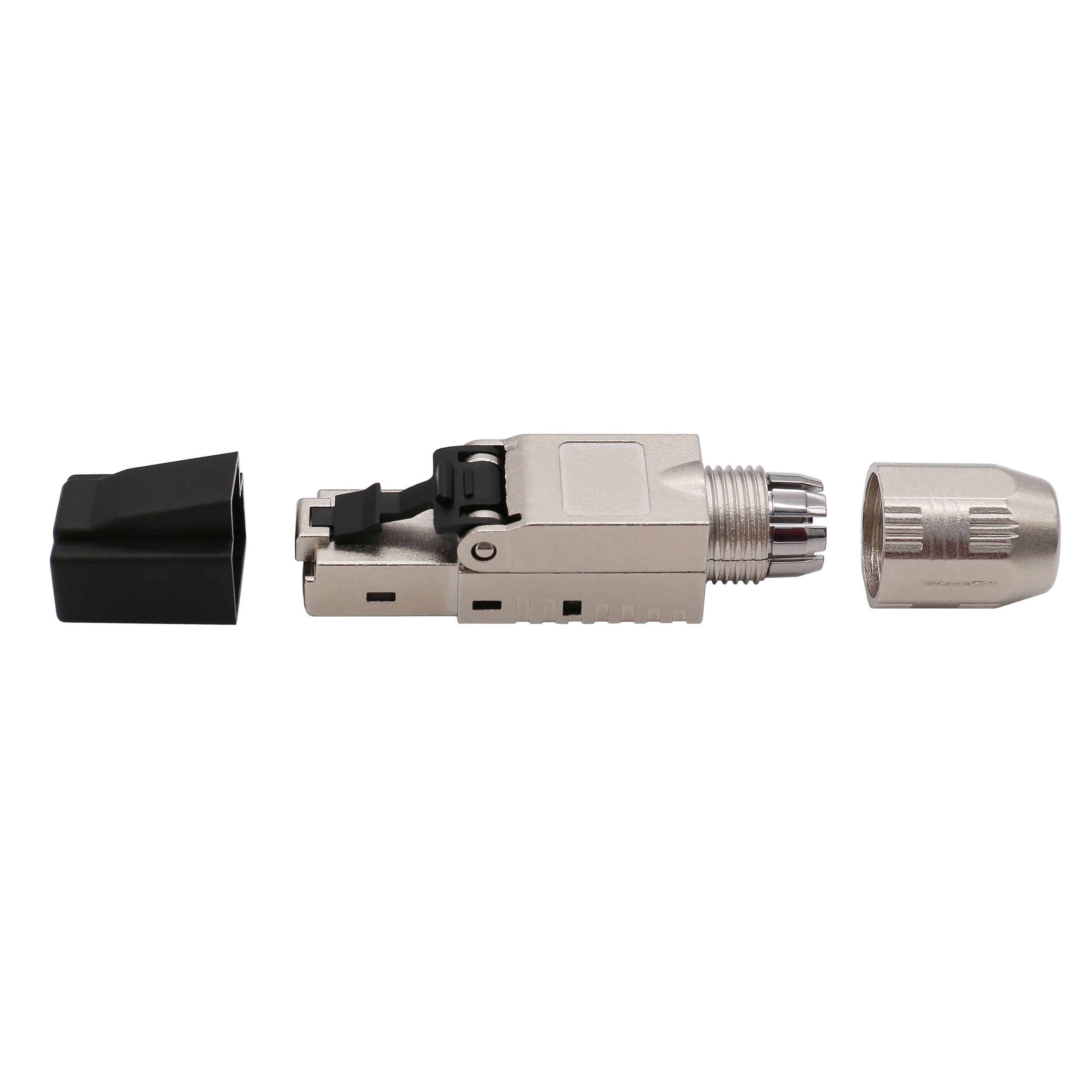 Сетевой модульный разъем Cat6a, Cat7, CAT8, rj45, без инструментов, FTP, Штекерный разъем