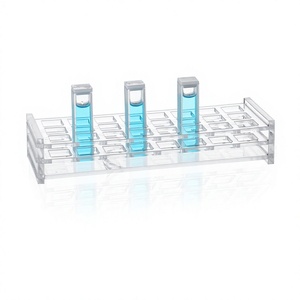 Support de cuvettes en plastique acrylique, support de cuvettes en verre organique, support de cuvettes en quartz, support de rangement pour cuvettes de laboratoire, pour instruments de laboratoire - Product Image 3