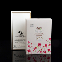 Boîte d'emballage personnalisée OEM pour maquillage, crème pour le visage, emballage en papier cosmétique, boîte de soin de la peau, boîte en papier pliable pour la vente au détail